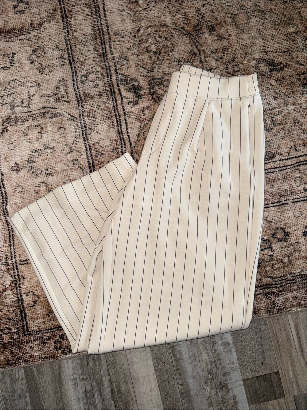 Women’s White Pinstripe Dress Pants